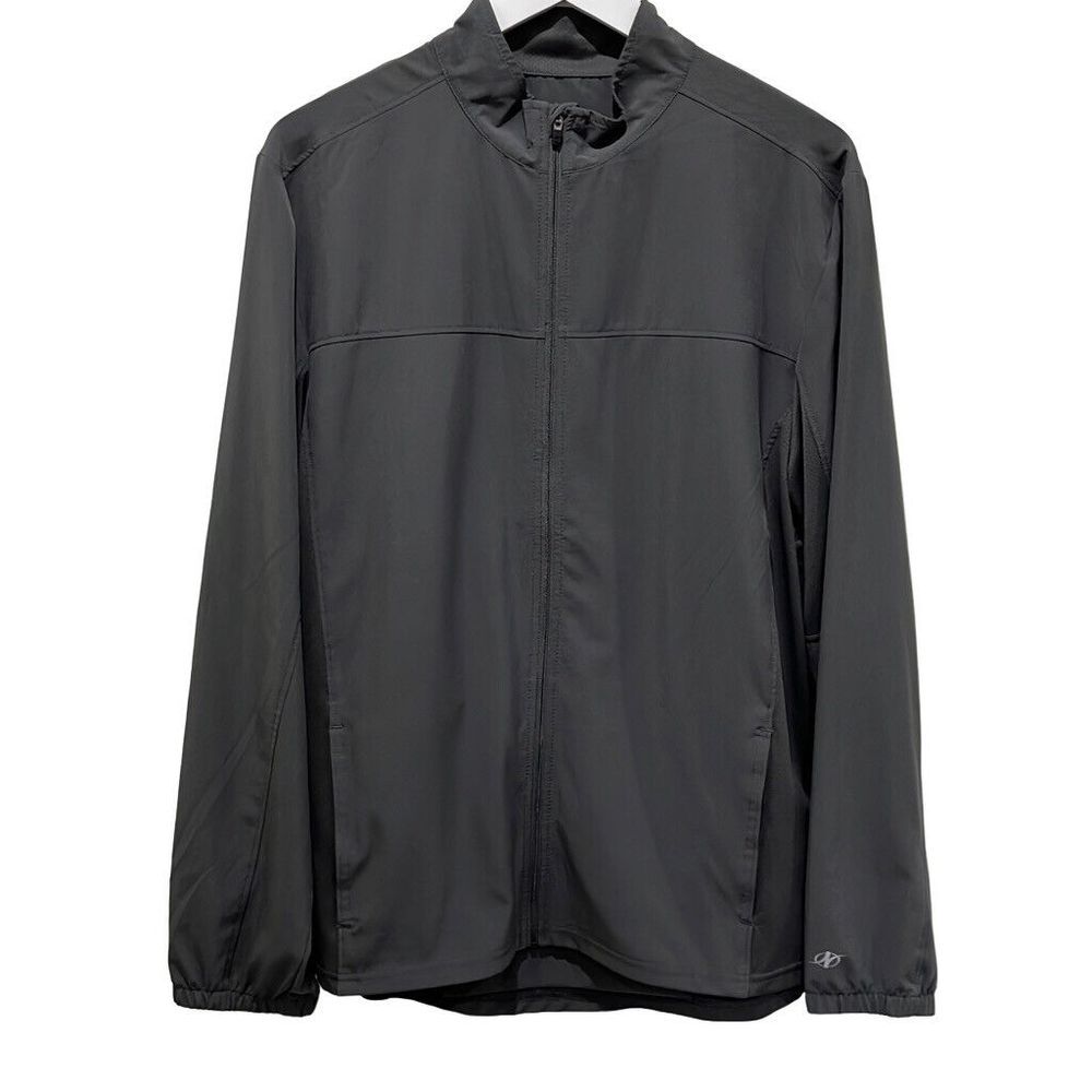 NORDICTRACK jacket‎ men's medium zip up gray jacket athleisure lightweight gym